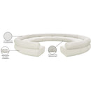  Manufacturer Color_Cream -- Meridian Bale Fabric 10 pc Sectional IMAGE 13