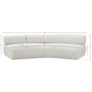 Meridian Bale Cream Chenille Fabric Modular Sofa IMAGE 11