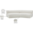  Manufacturer Color_Cream -- Meridian Bale Fabric 2 pc Sectional IMAGE 12