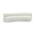  Manufacturer Color_Cream -- Meridian Bale Fabric 2 pc Sectional IMAGE 1