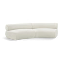 Meridian Bale Cream Chenille Fabric Modular Sofa IMAGE 1