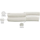 Meridian Bale Cream Chenille Fabric Modular Sofa IMAGE 10