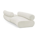 Meridian Bale Cream Chenille Fabric Modular Sofa IMAGE 1