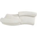 Meridian Bale Cream Chenille Fabric Modular Sofa IMAGE 4