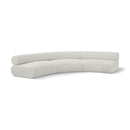 Meridian Bale Cream Chenille Fabric Modular Sofa IMAGE 1