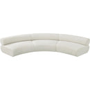 Meridian Bale Cream Chenille Fabric Modular Sofa IMAGE 5