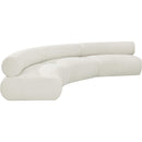  Manufacturer Color_Cream -- Meridian Bale Fabric 3 pc Sectional IMAGE 6