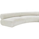 Meridian Bale Cream Chenille Fabric Modular Sofa IMAGE 10