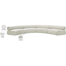 Manufacturer Color_Cream -- Meridian Bale Fabric 4 pc Sectional IMAGE 12