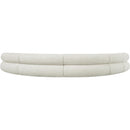 Meridian Bale Cream Chenille Fabric Modular Sofa IMAGE 3