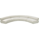 Meridian Bale Cream Chenille Fabric Modular Sofa IMAGE 5