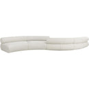  Manufacturer Color_Cream -- Meridian Bale Fabric 4 pc Sectional IMAGE 3