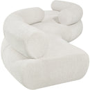 Meridian Bale Cream Chenille Fabric Modular Sofa IMAGE 5