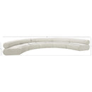 Meridian Bale Cream Chenille Fabric Modular Sofa IMAGE 11
