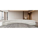 Meridian Bale Cream Chenille Fabric Modular Sofa IMAGE 2