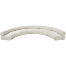 Meridian Bale Cream Chenille Fabric Modular Sofa IMAGE 5