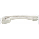 Meridian Bale Cream Chenille Fabric Modular Sofa IMAGE 11