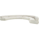 Meridian Bale Cream Chenille Fabric Modular Sofa IMAGE 4