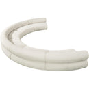 Meridian Bale Cream Chenille Fabric Modular Sofa IMAGE 6