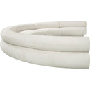 Meridian Bale Cream Chenille Fabric Modular Sofa IMAGE 7