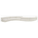 Meridian Bale Cream Chenille Fabric Modular Sofa IMAGE 11