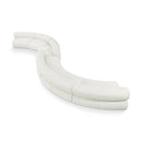 Meridian Bale Cream Chenille Fabric Modular Sofa IMAGE 1