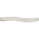 Meridian Bale Cream Chenille Fabric Modular Sofa IMAGE 3