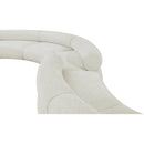 Meridian Bale Cream Chenille Fabric Modular Sofa IMAGE 9