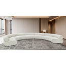 Meridian Bale Cream Chenille Fabric Modular Sofa IMAGE 2