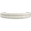 Meridian Bale Cream Chenille Fabric Modular Sofa IMAGE 3