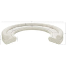 Meridian Bale Cream Chenille Fabric Modular Sofa IMAGE 12