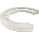 Meridian Bale Cream Chenille Fabric Modular Sofa IMAGE 6