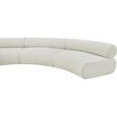 Meridian Bale Cream Chenille Fabric Modular Sofa IMAGE 9