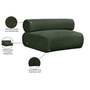  Manufacturer Color_Green -- Bale Green Chenille Fabric Upholstered Modular Chair IMAGE 3
