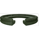 Meridian Bale Green Chenille Fabric Modular Sofa IMAGE 12