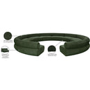  Manufacturer Color_Green -- Bale 202" Green Chenille Fabric Upholstered 10 pc Modular Sectional IMAGE 13
