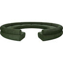 Meridian Bale Green Chenille Fabric Modular Sofa IMAGE 4