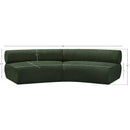  Manufacturer Color_Green -- Bale 108" Green Chenille Fabric Upholstered 2 pc Modular Sectional IMAGE 11