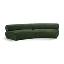  Manufacturer Color_Green -- Bale 108" Green Chenille Fabric Upholstered 2 pc Modular Sectional IMAGE 1