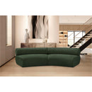  Manufacturer Color_Green -- Bale 108" Green Chenille Fabric Upholstered 2 pc Modular Sectional IMAGE 2