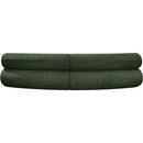 Meridian Bale Green Chenille Fabric Modular Sofa IMAGE 3