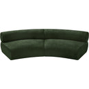  Manufacturer Color_Green -- Bale 108" Green Chenille Fabric Upholstered 2 pc Modular Sectional IMAGE 5