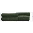  Manufacturer Color_Green -- Bale 108" Green Chenille Fabric Upholstered 2 pc Modular Sectional IMAGE 10