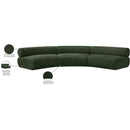  Manufacturer Color_Green -- Bale 152" Green Chenille Fabric Upholstered 3 pc Modular Sectional IMAGE 13