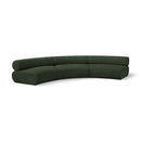  Manufacturer Color_Green -- Bale 152" Green Chenille Fabric Upholstered 3 pc Modular Sectional IMAGE 1