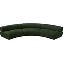  Manufacturer Color_Green -- Bale 152" Green Chenille Fabric Upholstered 3 pc Modular Sectional IMAGE 5