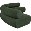  Manufacturer Color_Green -- Bale 152" Green Chenille Fabric Upholstered 3 pc Modular Sectional IMAGE 7