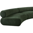  Manufacturer Color_Green -- Bale 152" Green Chenille Fabric Upholstered 3 pc Modular Sectional IMAGE 8