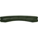 Meridian Bale Green Chenille Fabric Modular Sofa IMAGE 4