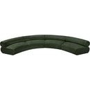 Meridian Bale Green Chenille Fabric Modular Sofa IMAGE 5